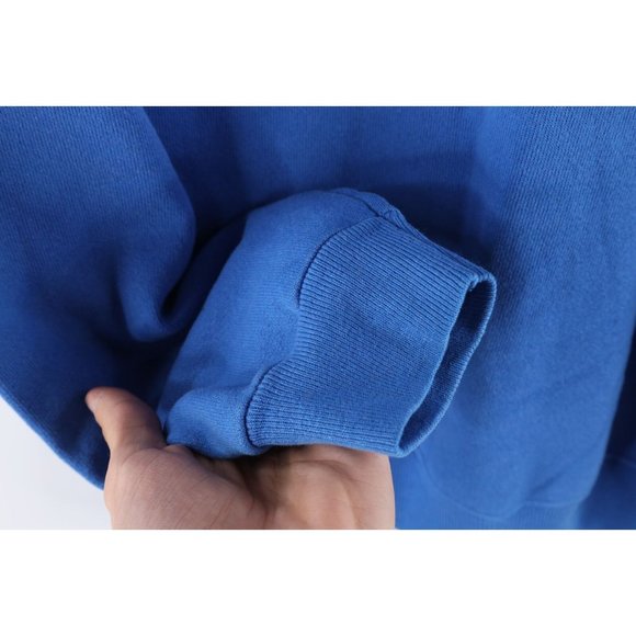 Vintage 80s Mens Size XL Music Maestro Spell Out Crewneck Sweatshirt Blue USA - Picture 10 of 10